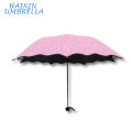 Top vente promotionnel cadeau créatif féminin 95% UV poche portable de protection 3 pli crayon Sahpe Super Mini parapluie pour fille